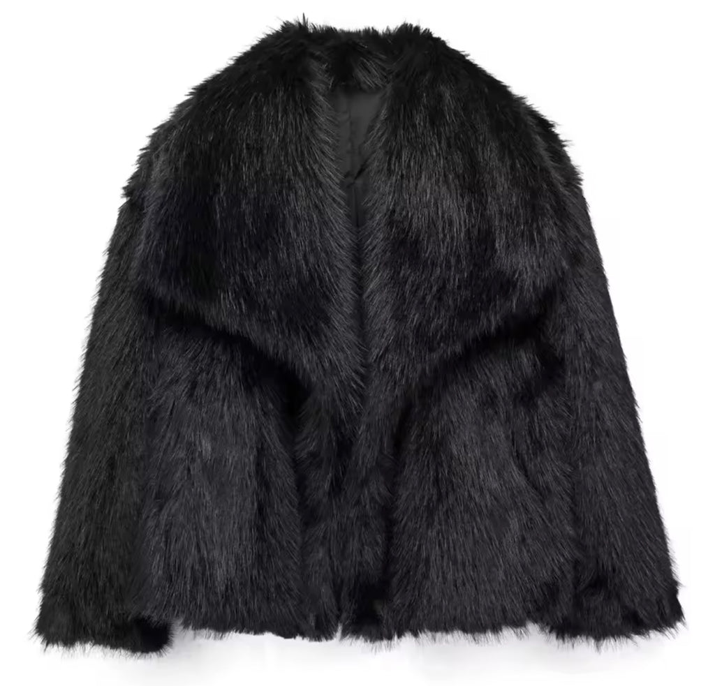 Manteau pelucheux