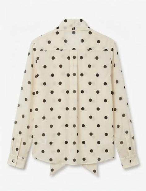 Blouse élégante à pois