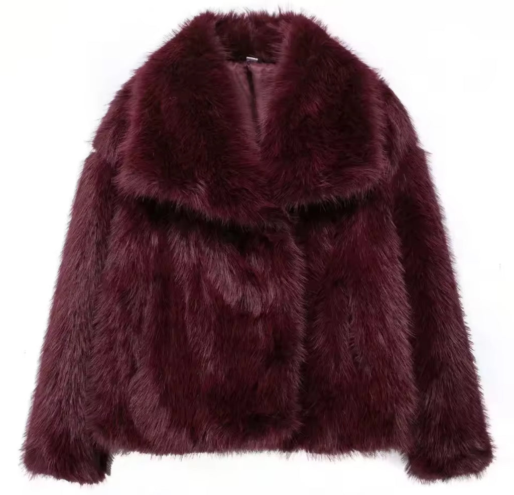 Manteau pelucheux