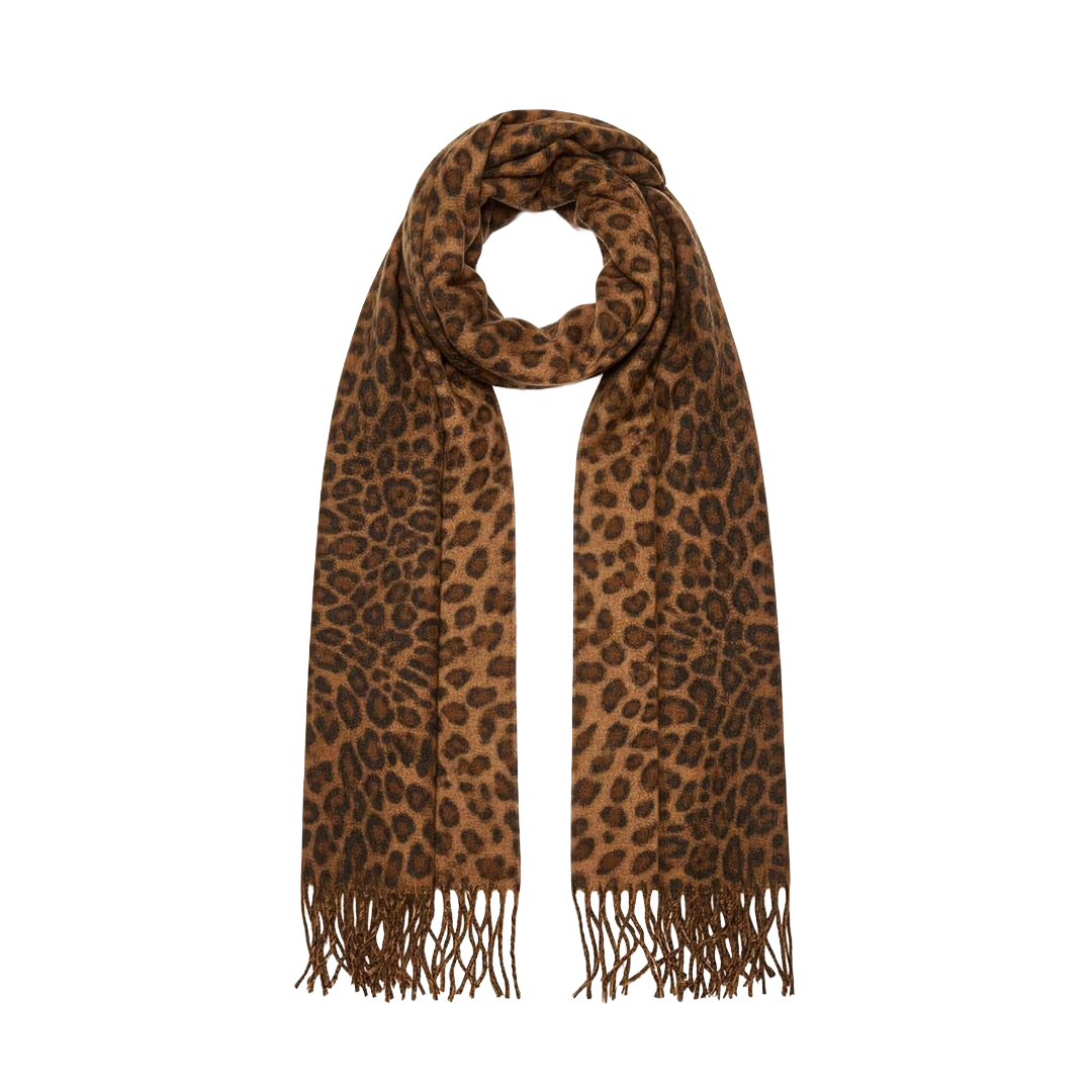 Écharpe avec motif léopard
